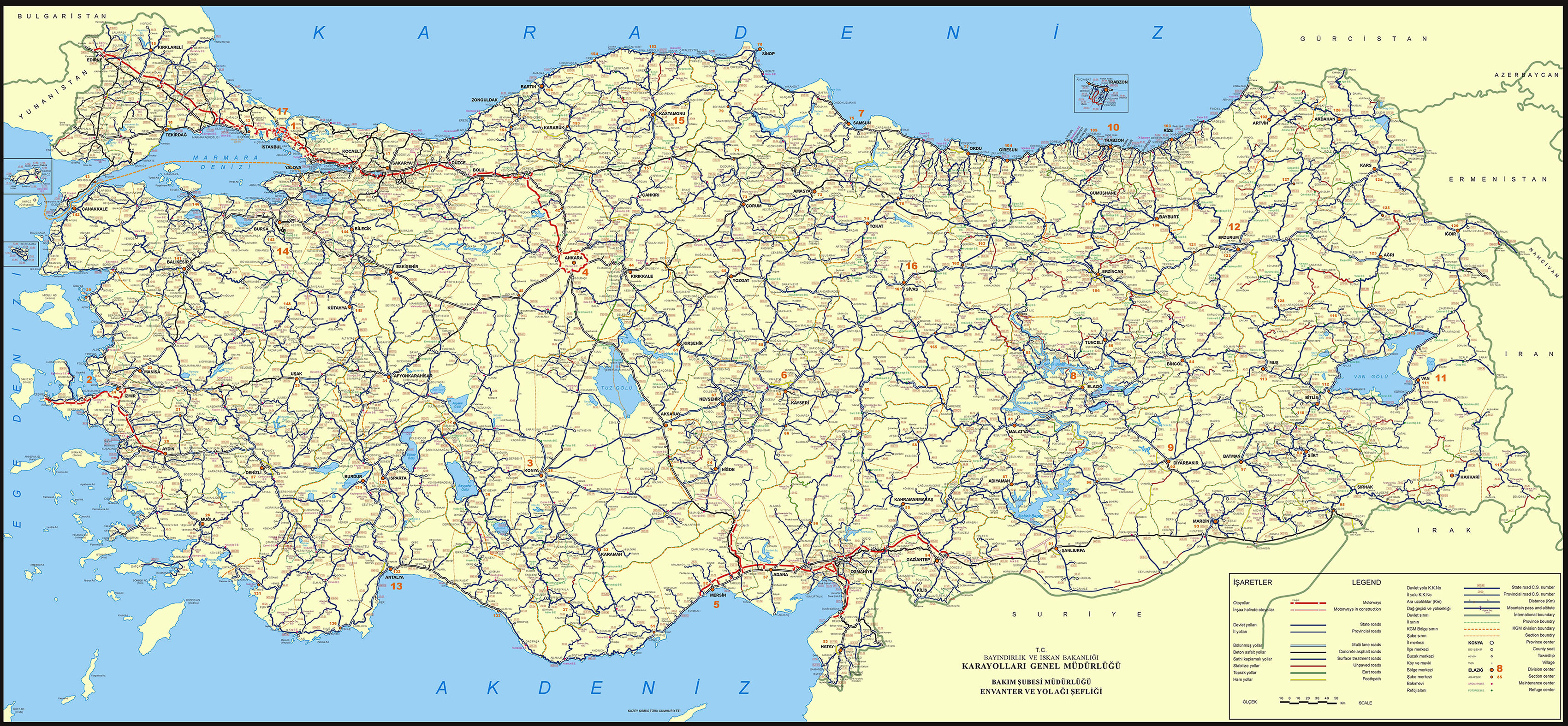 Türkiye Karayolu Haritası