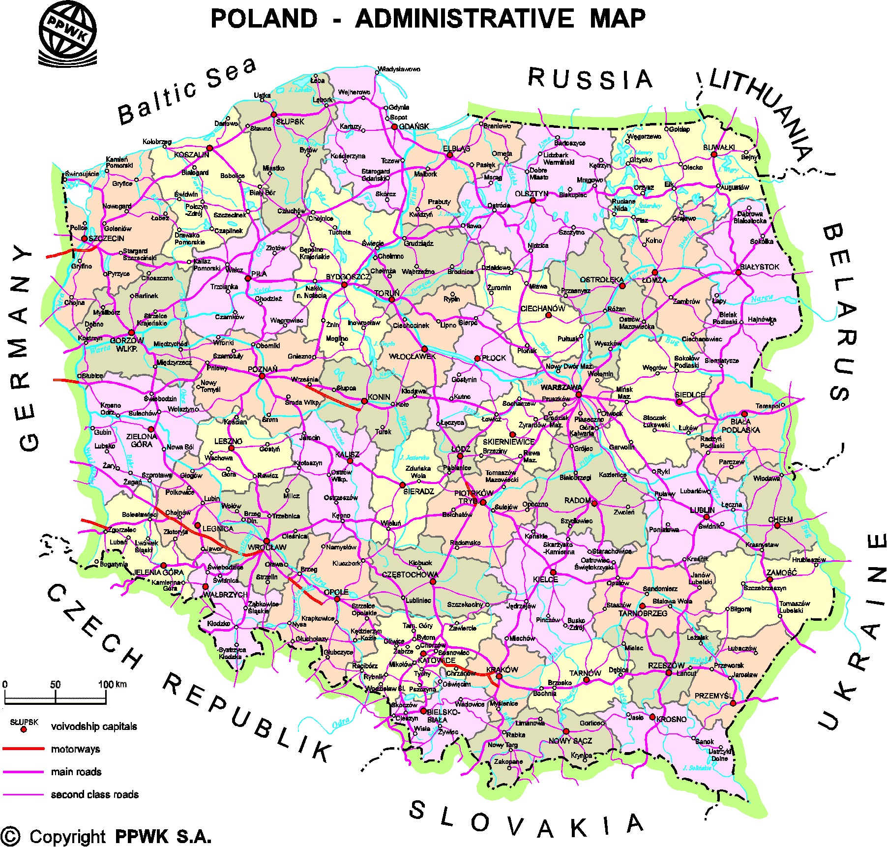 Polonya Demiryolu Haritası